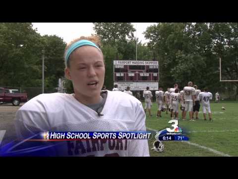 Fairport’s Female Football Player