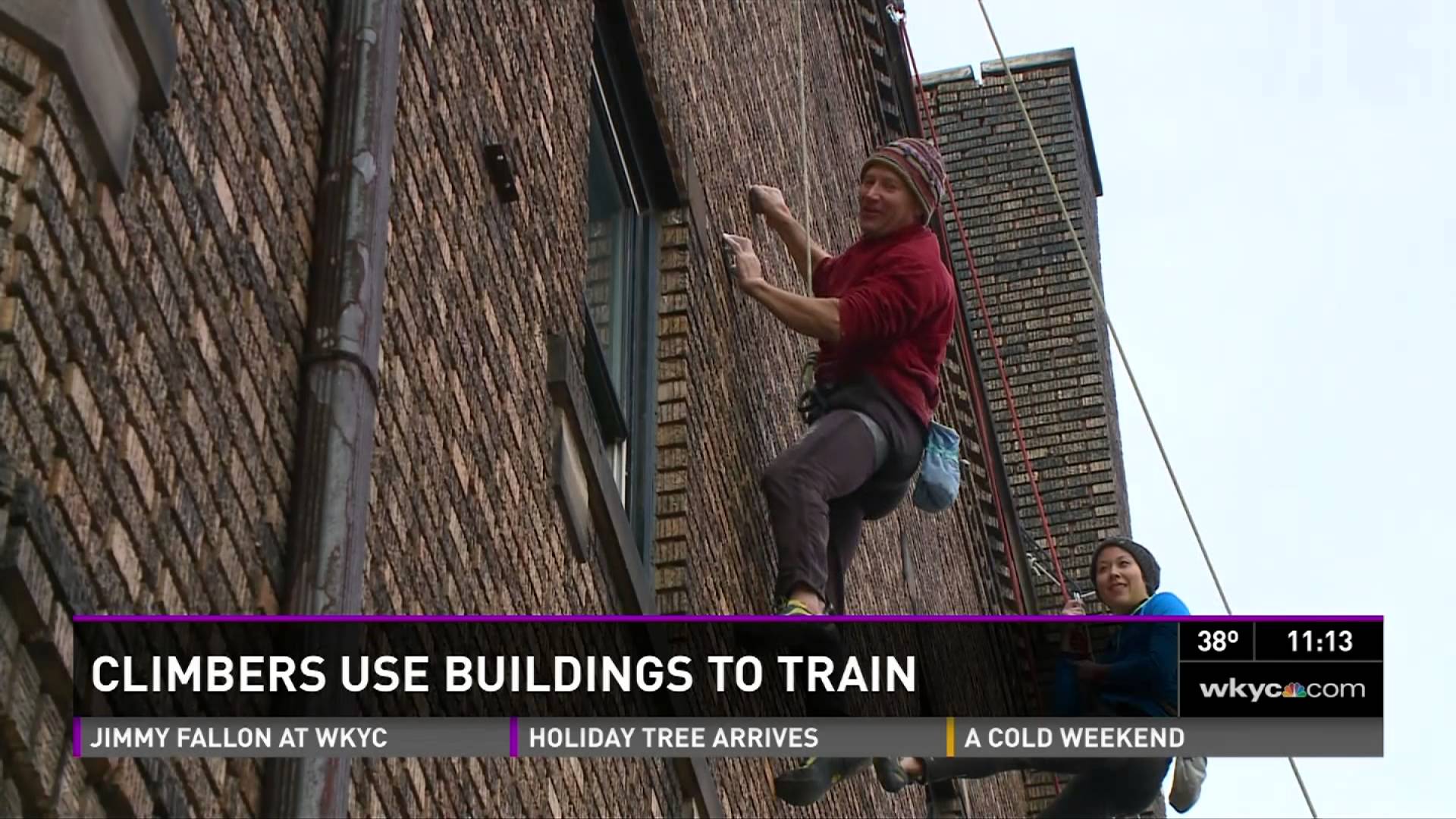 Instead of Mountains, Climbers Scale Buildings