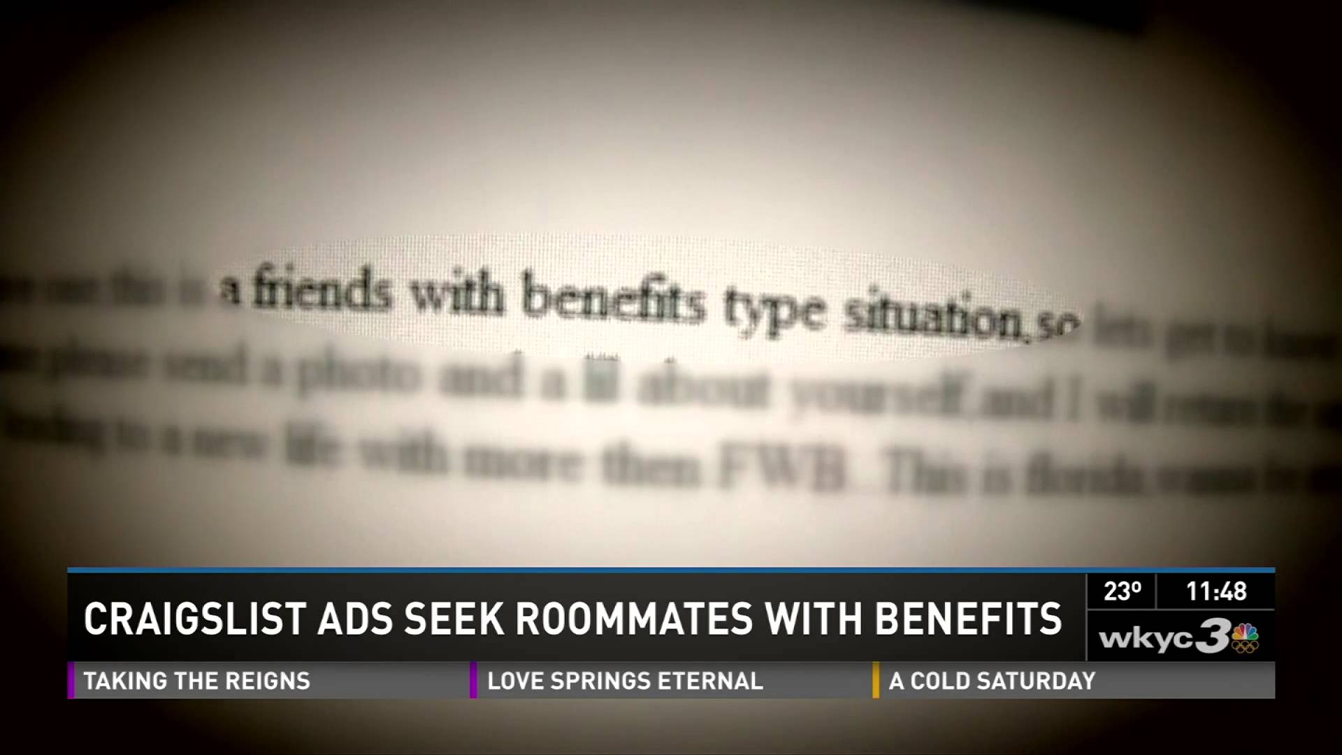 Craigslist Ads Looking for ‘Roommates with benefits’