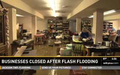 Flood Waters Close Doors of Louisville Businesses