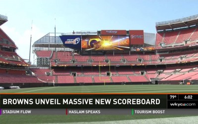 FirstEnergy Stadium’s New Scoreboard is HUGE!