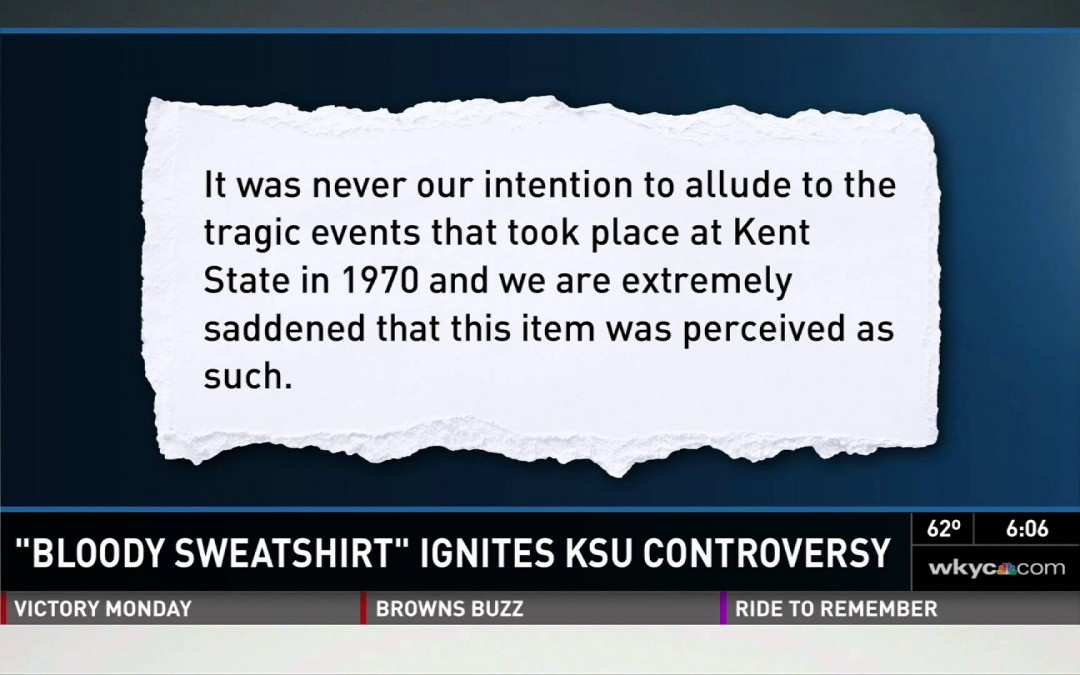 KSU angry about bloody “vintage” sweatshirts